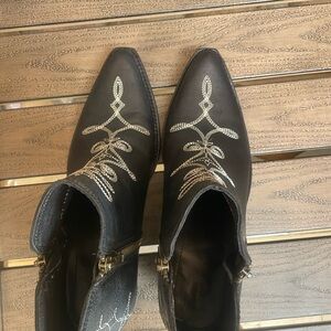 LIBERTY Black DALIA Zip ANKLE Boots BOOTIES 9